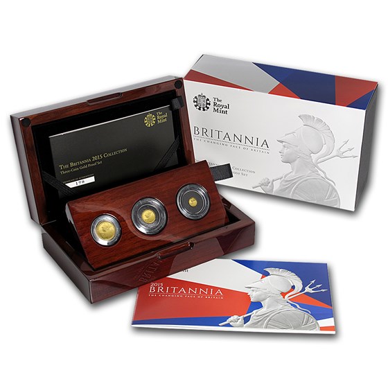 2015 Great Britain 3-Coin Gold Proof Set 2015 Great Britain 3-Coin Gold Proof Set